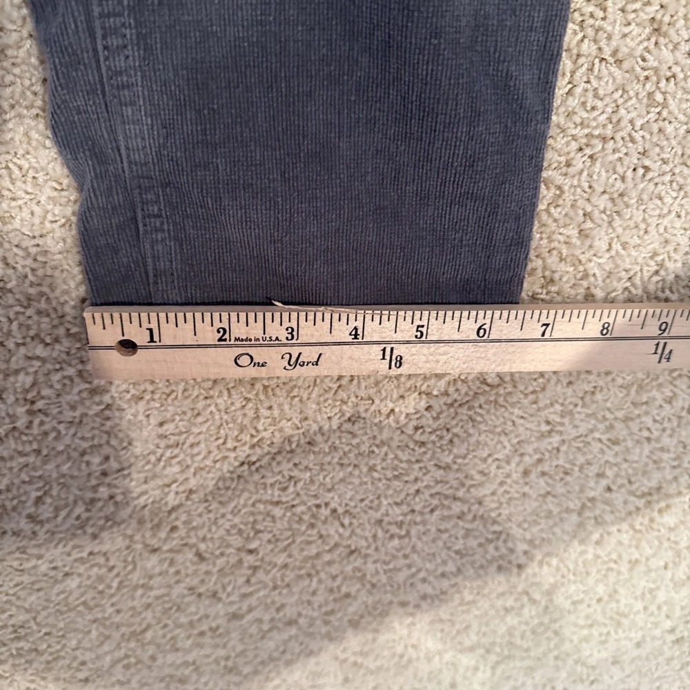 MEN'S TAILOR VINTAGE 36X28 SMART CORDUROY PANT GRAY CANAAN SLIM COMFORT *READ* - Picture 9 of 9